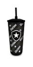 Copo Plástico com Canudo Botafogo - Brasfoot 500ml