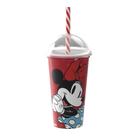Copo plasutil shake minnie com tampa e canudo 15x500ml