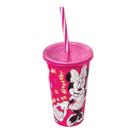 Copo Refri Minnie Plástico Resistente Livre de Bpa com Tampa Antivazamento Reutilizável Idea Para Meninas Copo Refri Minnie Plástico Resistente Livre de Bpa com Tampa Antivazamento Reutilizável Idea Para Meninas