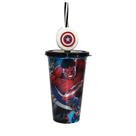 Copo Refrigerante com Pingente Capitão América 500ml 17777 - Plasútil