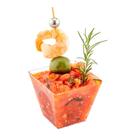 Copo Restaurantware Mini Kova 120 ml de plástico quadrado (100 unidades)