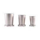 Copo Retrátil De Aço Inoxidável 75ml 150ml 250ml Copo Portátil Telescópico Para Camping E Viagens Copo Retrátil De Aço Inoxidável 75ml 150ml 250ml Copo Portátil Telescópico Para Camping E Viagens
