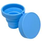 Copo Retrátil De Silicone C/ Tampa 150 Ml Dobrável Sanfonado