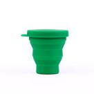 Copo Reutilizável de Silicone Retrátil 480 Ml - Verde