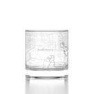 Copo Rocks Well Told Mapa de Baltimore 325ml Transparente