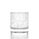 Copo Rocks Well Told Mapa de Providence 325 ml Transparente