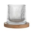 Copo Rotativo para Whisky 200ml com Base de Madeira - GlobalUp 365