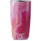 Copo S'well de aço inoxidável 530ml de ágata rosa isolado a vácuo