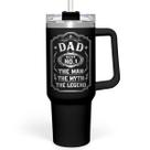 Copo SANDJEST Dad 1.2L em aço inoxidável isolado com alça