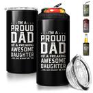 Copo SANDJEST Dad 4 em 1 350 ml isolado em aço inoxidável