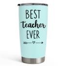 Copo SANDJEST Teacher Best Teacher Ever 600 ml em aço inoxidável Copo SANDJEST Teacher Best Teacher Ever 600 ml em aço inoxidável