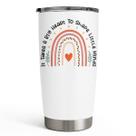 Copo SANDJEST Teacher It Takes Big Heart 600 ml em aço inoxidável Copo SANDJEST Teacher It Takes Big Heart 600 ml em aço inoxidável