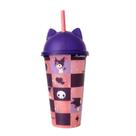 Copo Shake 500ml Ludico Infantil Com Tampa Canudo Lembrancinha Festa Escolar Personagens -