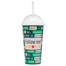 Copo Shake Com Canudo Linha Teen - Bpa Free - 550ml