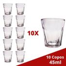 Copo Shot Dose 45mL Vidro Cachaça Tequila Vodka Bar 10 un
