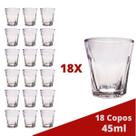 Copo Shot Dose 45mL Vidro Cachaça Tequila Vodka Bar 18 un