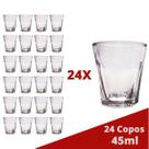 Copo Shot Dose 45mL Vidro Cachaça Tequila Vodka Bar 24 un