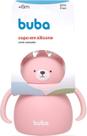 Copo Silicone Com Canudo Ursinho Rosa Buba - 19690