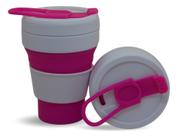 Copo Silicone Retrátil 355 ML Bpafree Portátil, reutilizável e sustentável.
