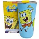 Copo Sky Bob Esponja 500ml Inox Parede Dupla Zona Criativa