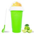 Copo Slushy Maker Hoinvaet Magic Squeeze 400 ml para crianças verde Copo Slushy Maker Hoinvaet Magic Squeeze 400 ml para crianças verde