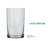 Copo Suco Água Drink 200ml Vidro Cilíndrico