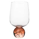Copo Taça Em Vidro Transparente e Âmbar 540Ml