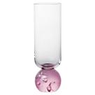 Copo Taça Em Vidro Transparente e Rosa 250Ml Copo Taça Em Vidro Transparente e Rosa 250Ml