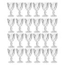 Copo Taça Vidro Diamante Transparente Para Agua 300ml 24Un