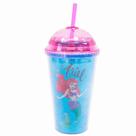 Copo Tampa Oval Sereia Ariel 450ml - Disney