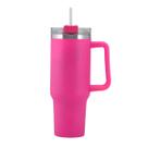 Copo Térmico 1200ml Aço Inox Canudo Tampa Bebidas Quente Fria