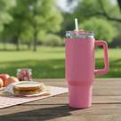 Copo Termico 1200ml Caneca Com Tampa E Canudo Grande Gigante