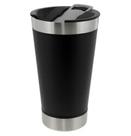 Copo Térmico 473 Ml Para Bebidas Quentes E Frias - Preto - Lisa