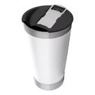 Copo Térmico 473ml Aço Inox Vácuo C/ Tampa e Abridor - GMAD Branco
