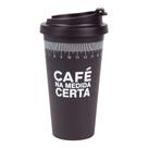 Copo Térmico 500ml com Tampa Ideal para Café e Bebidas Quentes em Movimento