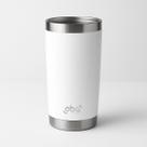 Copo Térmico 591ml Branco Com Tampa Deslizante E Abridor Na Base