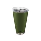 Copo Térmico 700ml VERDE Para Cerveja C/Tampa e Abridor 8048 MOR