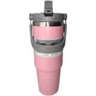 Copo Térmico Aço Inox com canudo. parede dupla a vácuo quente e frio 900ml Copo Térmico Aço Inox com canudo. parede dupla a vácuo quente e frio 900ml
