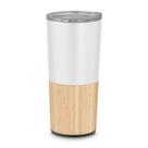 Copo Térmico Bambu em Aço Inox Parede Dupla 550ml Branco Copo Térmico Bambu em Aço Inox Parede Dupla 550ml Branco