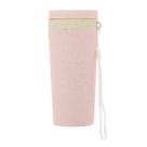 Copo Térmico Bambu Parede Dupla C/ Alça E Tampa Rosa 310Ml - LYOR Copo Térmico Bambu Parede Dupla C/ Alça E Tampa Rosa 310Ml - LYOR