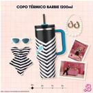 Copo Térmico Barbie Ken 1200ml Inox Com Tampa e Canudo Personalizado Quente E Frio