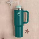 Copo Termico Big T com canudo 1,1L Verde MISTERIO