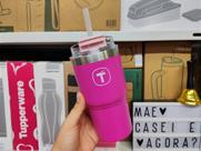 Copo Térmico Big T com Canudo - 630 ml - Rosa - Tupperware