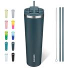 Copo Térmico BJPKPK 34 oz em Aço Inoxidável Isolado Azul-Marinho