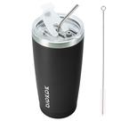 Copo térmico BJPKPK 590 ml em aço inoxidável preto