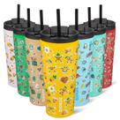 Copo Térmico BJPKPK 650 ml em Aço Inoxidável Isolado Amarelo