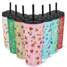 Copo Térmico BJPKPK 650 ml em Aço Inoxidável Isolado Rosa