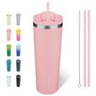 Copo Térmico BJPKPK 887 ml de Aço Inoxidável Isolado, Rosa Copo Térmico BJPKPK 887 ml de Aço Inoxidável Isolado, Rosa