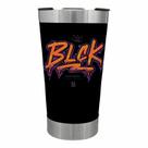 Copo Térmico BLCK Brasil Preto logo Graffiti King 600ml