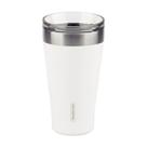 Copo Térmico Branco Em Aço Inox Tramontina Exata Com Tampa 550ml